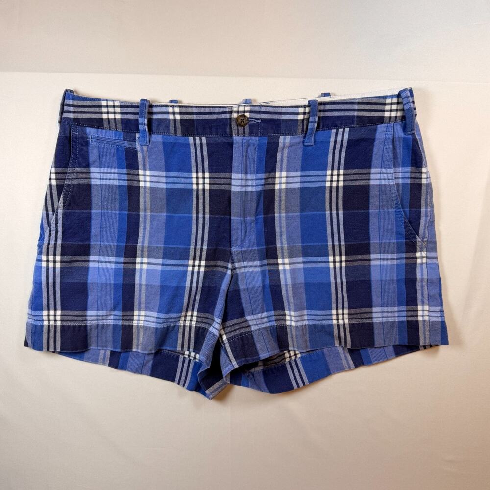 Polo Ralph Lauren Women's Plaid Shorts Sz 8 Blue/Navy